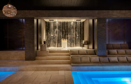 Private spa at Isla Sa Ferradura Interior of the private spa at Isla Sa Ferradura
